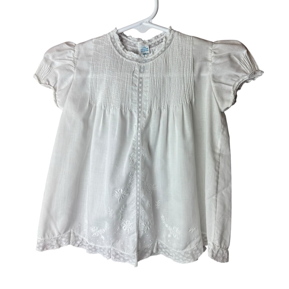 Feltman Bris Hand Embroidered White Dress